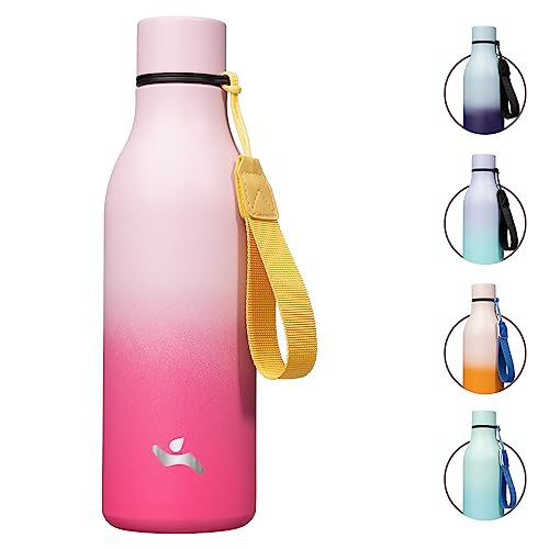 Konokyo 20 oz Tumbler with Handle and Straw, Insulated Travel Mug - color: Cherry, size: 18 Ounces