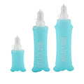 3 Pack, TPU Soft Flask, Collapsible Water Bottle for Running Vest Hydration Pack(Light Blue) - color: Dark blue