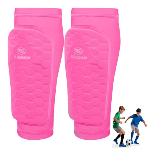 Soccer Shin Guards Shin Pads for Kids Youth Adult - color: Pink, size: Medium