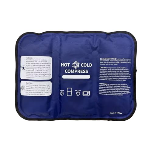 Gel Soft Flexible Ice Pack for Injuries - 1 Pack (Large: 10.5"x14.5") Reusable Hot & Cold Compress for Pain Relief, Freezer Cold Pack for Hip, Shoulder, Knee - Cooling Gel Pad for Swelling, Bruises