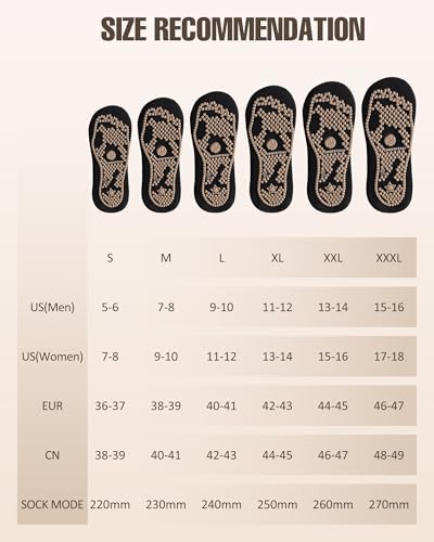 Foot Massage Reflexology Socks Women Men Acupressure Inside Pressure Points - size: 250mm/men 11-12/women 13-14