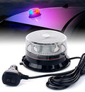 LUMENIX LED Rooftop Mini Beacon Lights Bar, Red Blue - color: Red Blue