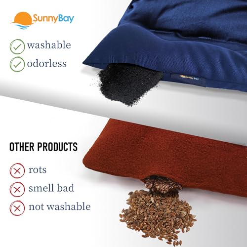 SunnyBay Lava Sand Microwavable Heating Pad, 8x12 inch, 4 lb, USA Made - color: Blue