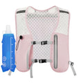 Running Vest for Women Men Hydration Backpack with 500ml Soft Flask Lightweight Water Pack - color: Pink+500ml Soft Flask