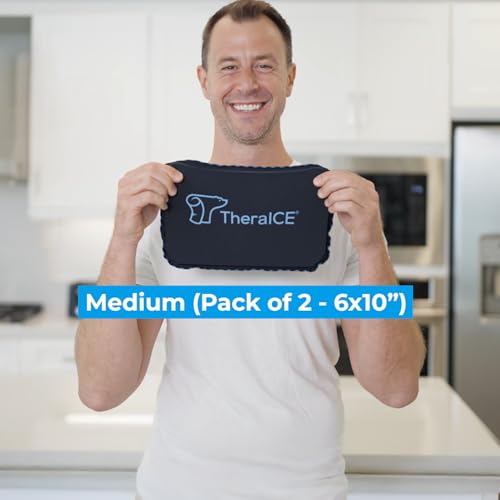 TheraICE PROpack Ice Pack for Injuries Reusable Multipurpose Cold 6x10-2PK - size: Medium (Pack of 2)