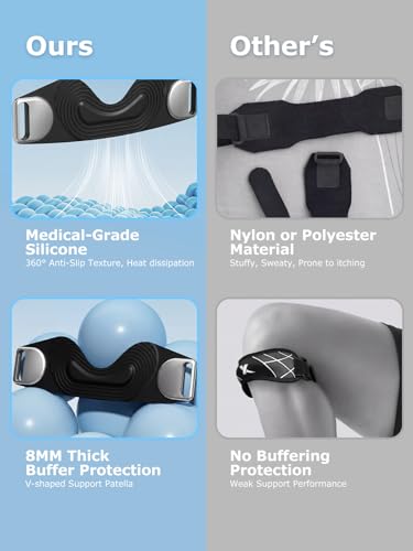 Patella Tendon Support Strap, Patella Knee Strap, Adjustable Knee Brace