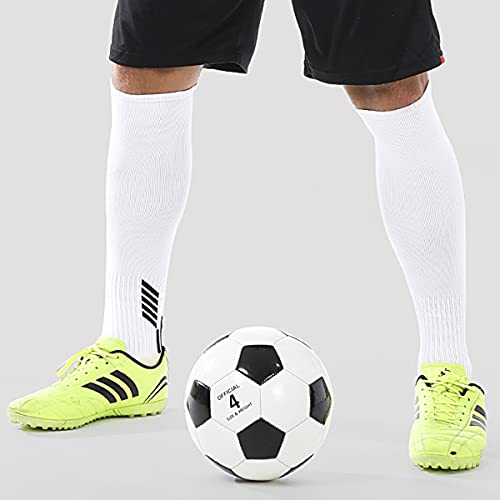 Athletic Sock Non-Slip Sport Sock for Men Women Non-Skid Long Compression Knee Length Colorful Socks with Grips - color: Blue