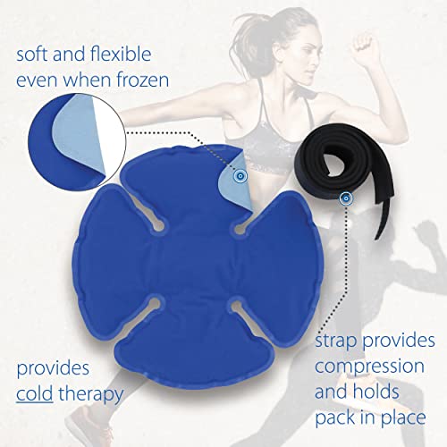 Reusable Hot & Cold Therapy Pack for Knee, Back, Shoulder & Ankle Pain (One Size) - size: Clover 11.5 x 11.5 Inch