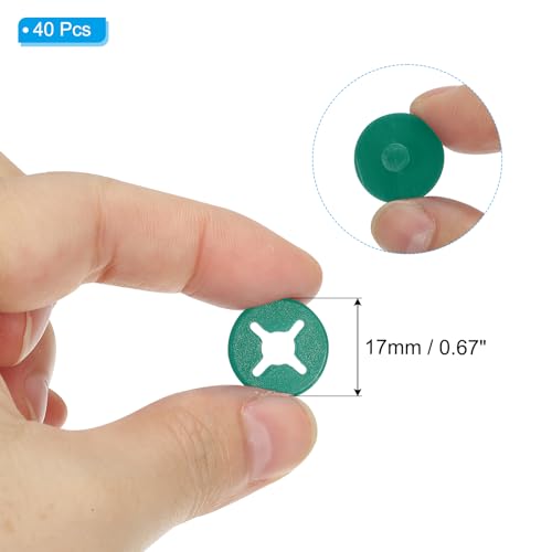 PATIKIL Running Bib Race Clips, 40 Pcs Race Fastener Race Number Buckle Fixing System Marathon Number Buckles Fasteners Holders for Runners Field, Green - color: Green