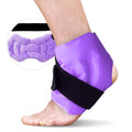 RelaxCoo Ankle Ice Pack Wrap, Reusable Gel Ice Pack for Foot Ankle Heel, Cold Compress Therapy for Pain Relief, Injuries, Achilles Tendonitis, Plantar Fasciitis, Sprains, Swelling - Purple - style: Purple 1 Pack