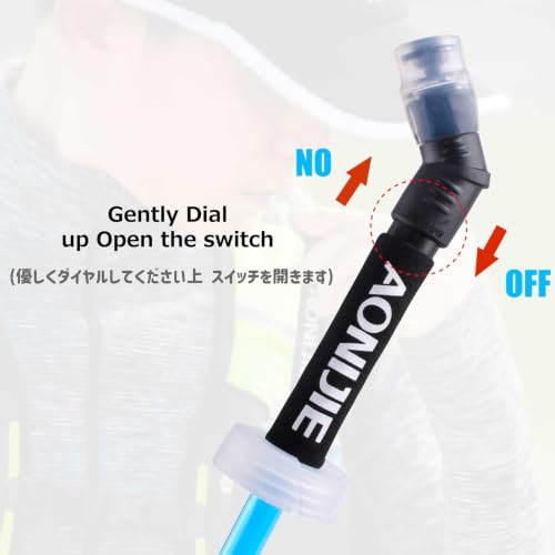 Azarxis TPU Soft Flask Collapsible Water Bottles BPA-Free 250ml 350ml 500ml for Hydration Vest Pack Running Hiking Cycling Climbing - color: Straw for 250ml 500ml Water Bottle