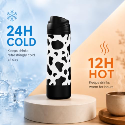 FJbottle Insulated Stainless Steel Sports Water Bottle with Handle - color: Pasture, size: 24 Ounces