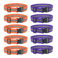 Reflective Safety Belt Adjustable - color: Fluorescent Orange/Purple