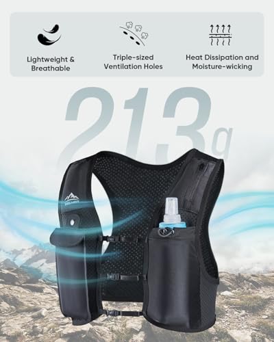 Zelvot Running Vest for Women Men, Touchscreen Phone Pocket - color: Neon Green, size: Medium-Large