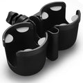 Accmor Stroller Cup Holder with Phone Holder, Bike Cup Holder, Walker Scooter Wheelchair Cup Holder Attachment, Universal Cup Holder for Uppababy Graco Strollers - color: Double Holder-Other Shape