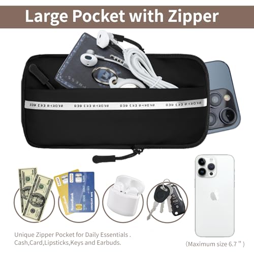 3-in-1 Multi-Function Phone Bag: Sports Armband + Small Crossbody Body Bag + Outdoor Hanging Pack for Running, Walking, Hiking, Gym, Travel (Fits iPhone & Android) - color: Black-Reflective Style