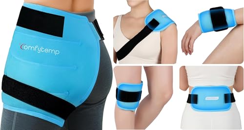 Comfytemp Hip Ice Pack Wrap and Small Gel Ice Packs for Injuries Reusable 2 Packs