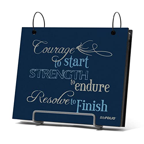 Gone For a Run BibFOLIO Race Bib Album - Courage To Start - 9.5x8 - color: Courage to Start