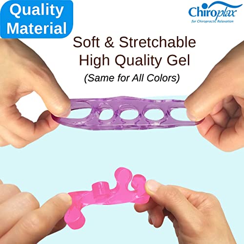 Chiroplax Gel Toe Separators Stretchers Spacers Bunion Tailor's Relief - color: Milky White