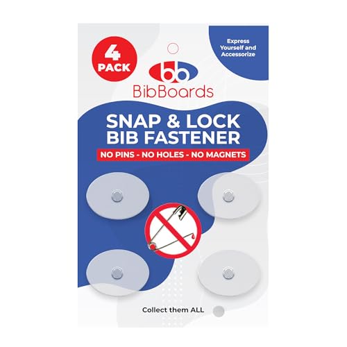 BibBoards bibSNAPS Race Bib Clips, Clear, 4 Pack - color: Clear