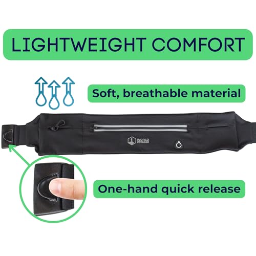 Running Belt with Adjustable Strap, Waist Pack for Sports