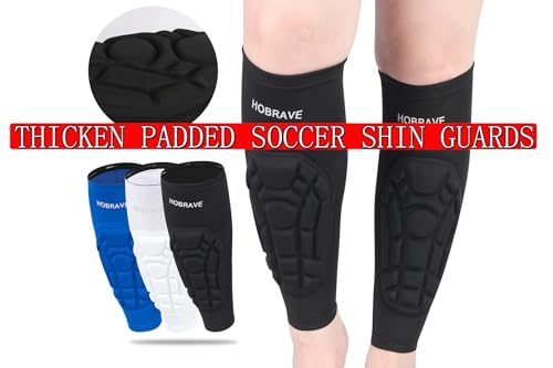 HOBRAVE Padded Calf Sleeve Shin Supports for Sports Pair - size: X-Small