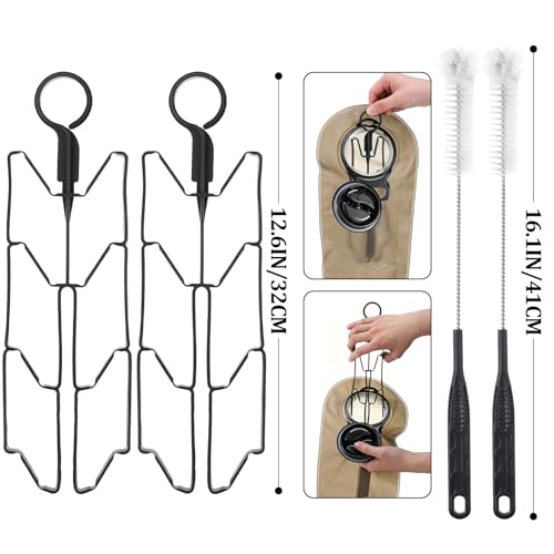 Patelai 2 Set 8 in 1 Reservoirs Hydration Bladder Cleaning Kit - color: Black