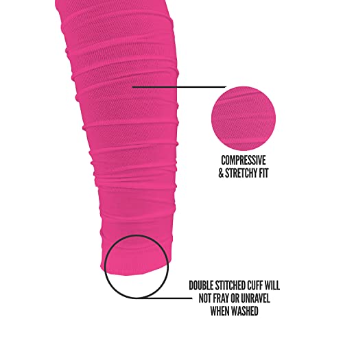 Nxtrnd Football Leg Sleeves, Calf Sleeves for Men & Boys, Sold as a Pair - color: Pink, size: One Size