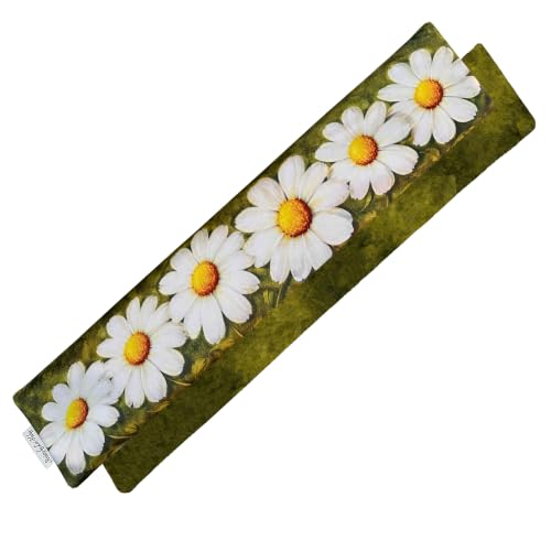 Heat Pack - Microwavable Heating Pads - Microwave Heating Pad for Pain Relief & Comfort - Suitable for The Neck, Back, Shoulders, Hips, Stomach Cramps & More - Neck Heat Wrap - Gift - size: LONG, style: Bunch of Daisies