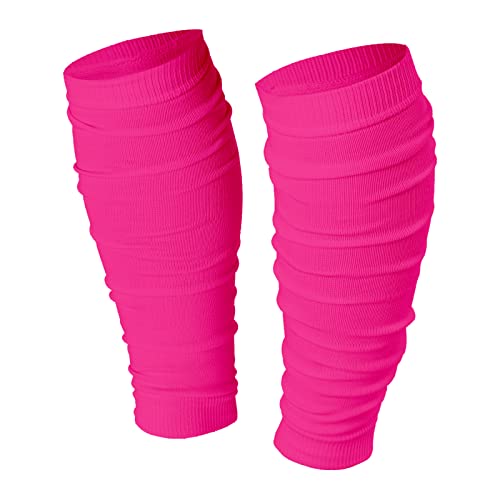 Pink Football Scrunch Leg Sleeves for Men Women,Calf Leg Compression Sleeve for Kids/Adults Boys Youth Athletes Running.Elastic Soccer Basketball Leg Sleeves.Football Accessories. - color: Pink