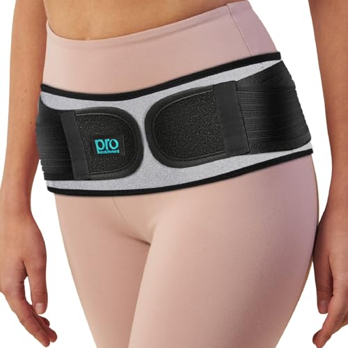 Sacroiliac Hip SI Belt, USA Patented SI Joint Belt for Women & Men -Gray-XL - color: Gray