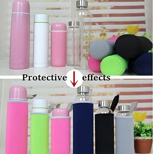 Water Bottle Carrier Bag 25 oz, Water Bottle Sleeve, water bottle cover，24oz Neoprene Sleeve Sports Water Bottle Accessories for Hiking Travelling (24 oz-1pack) - color: 24 oz-1pack