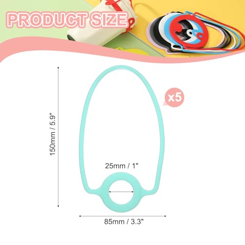 PATIKIL Silicone Water Bottle Lanyard, Reusable Tumbler Strap Water Bottle Handle Holder with Strap for Beverage Carry Traveling Take Out - color: Powder Blue