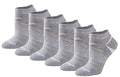 Saucony Women's RunDry Performance Selective Cushion Socks, Available in S-L (6, 12 Pairs) - color: Grey Basic (6 Pairs), size: Small