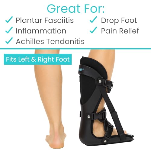 Vive Plantar Fasciitis Night Splint for Men & Women - Stabilizer Brace - size: X-Large: Men's 11 - 13; Women's 12.5 - 14.5