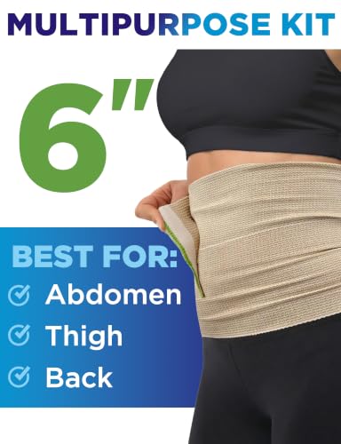 Premium Elastic Bandage Wrap - 6” (2pk) - Self-Closing Compression Bandage - size: 2 Pack, style: Elastic 6in