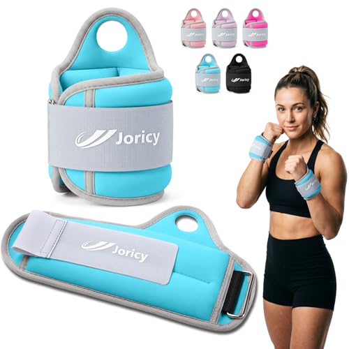 Wrist Weights with Thumb Loops Lock for Men Women Weighted Gloves - color: Light Blue, size: 1.5 lb Each (3 LBS Total)