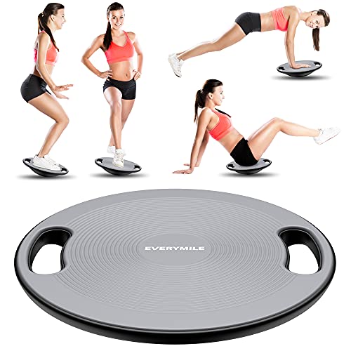 Wobble Exercise Balance Board, No-Skid Surface - color: Classic Gray