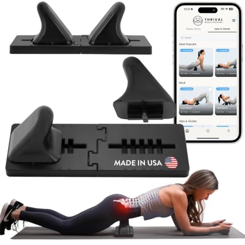 Thrival Wave, Adjustable Psoas Muscle Release Tool, Patented, Carbon Black - color: Carbon Black, size: Thrival Wave