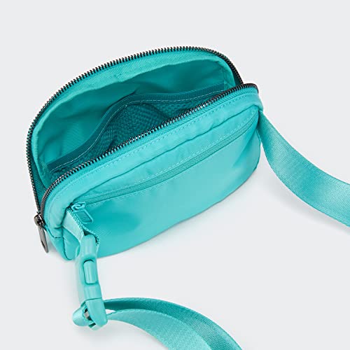 Pander Crossbody Belt Bag for Women and Men, Travel and Everyday Use - color: Cyan Blue
