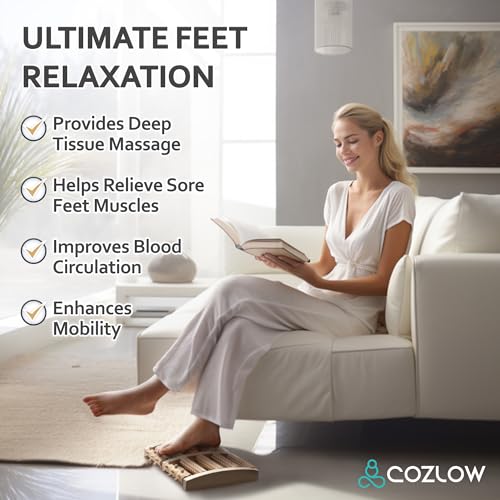 Foot Massager, Plantar Fasciitis Relief, Wooden Massage Roller, Arch Shape - style: Wooden Massage Roller