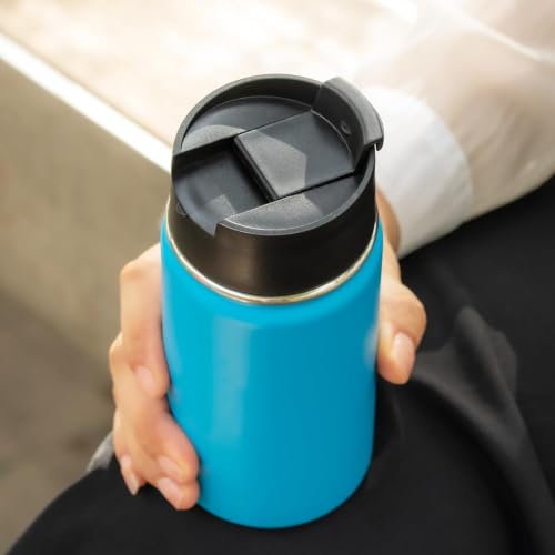 Flip Lid Replacement for Hydro Flask 12 16 18 20 32 40 64 oz Wide Mouth - color: Green 1Pack