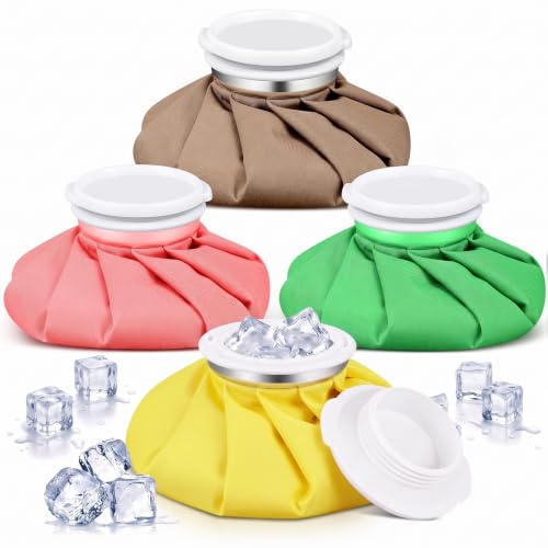 Honoson 4 Pack Reusable Ice Bag Hot Cold Bag Leakproof, Vivid Pure Style - style: Vivid Pure Style