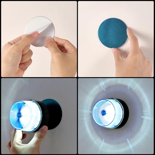 LE228 (Mini) — Blue LED USB Rechargeable Strobe Beacon | Selectable Rotation & Flash Modes | Strong Magnetic Base for Car • Truck • Emergency • Construction | Energy Class A++ - color: Blue