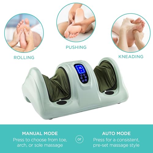 Best Choice Products Shiatsu Foot Massager with Remote Control, Sage - color: Sage