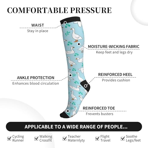 Compression Socks Circulation 15-20 Mmhg Knee High - color: Goose