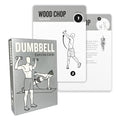 Dumbbell Workout Cards, 62 Large 5"x3.5" Exercise Cards for Home & Gym, Strength Training, Muscle Building, Beginner Fitness Guide, Fitness Cards for Men & Women - style: Dumbbell