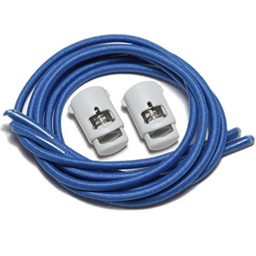 IBUNGEE LACES (Elastic No Tie Shoelaces (Made in the USA) - color: Royal Blue, size: 22-inch