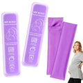 Postpartum perineal ice Pack, Hot and Cold Ice Pack for Women After Pregnancy, Postpartum Ice Pack for Recovery, Affordable & Reusable，2 Ice Packs and 2 Washable Sleeves. (Pink Flower) (Purple) - color: Purple