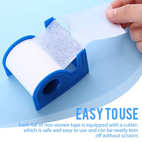 Nuanchu 6 Sets Non Woven Tape with Dispenser 2 Inch 10 Yard